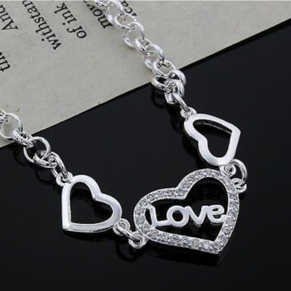 NWT 925 Solid silver Bracelet jewelry charms - Picture 4 of 4